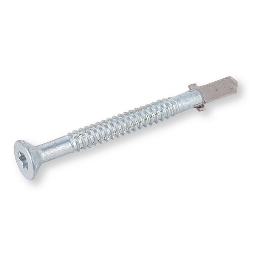 Bohrschraube mit Raumflügel 6,3x80 verzinkt Klemmlänge 55 mm
